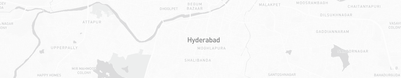 Mappa di Hyderabad